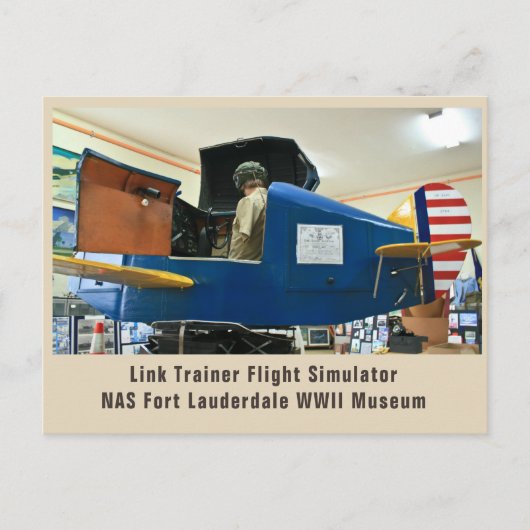 Link Trainer Briefkaart (Voorkant)