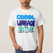 Linkage sectie in Cobol Programming T-shirt (Voorkant)