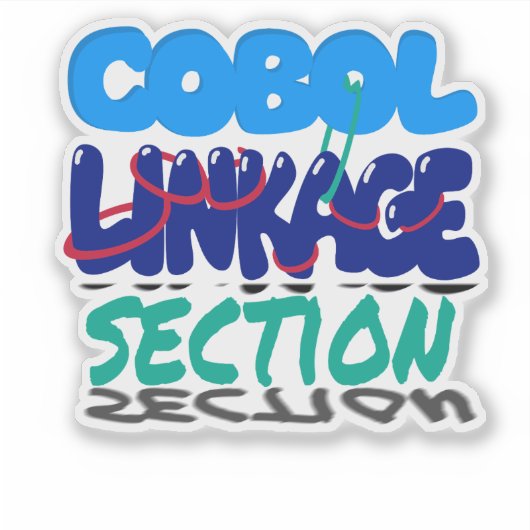 Linkage Section in Cobol Programmeren Sticker (Voorkant)