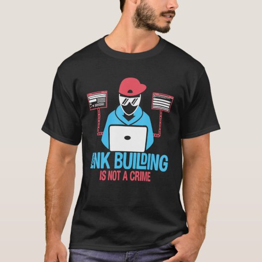 Linkbuilding SEO Manager Marketing Idee T-shirt (Voorkant)