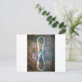 Linked Carabiners Art Print Briefkaart (Staand voorkant)