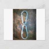 Linked Carabiners Art Print Briefkaart (Voorkant)