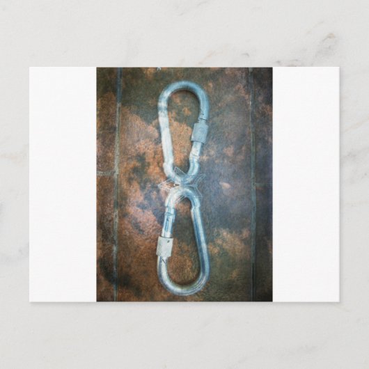 Linked Carabiners Art Print Briefkaart (Voorkant)