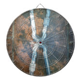 Linked Carabiners Art Print Dartbord (Voorkant)