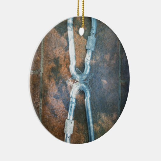 Linked Carabiners Art Print Keramisch Ornament (Rechts)