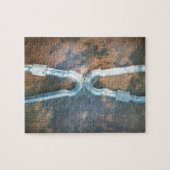 Linked Carabiners Art Print Legpuzzel (Horizontaal)