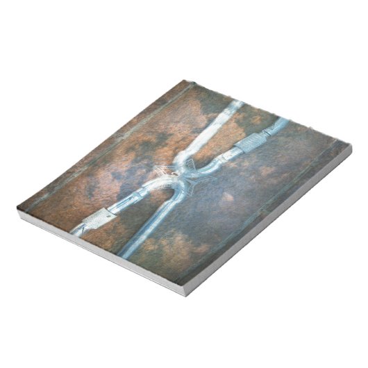 Linked Carabiners Art Print Notitieblok (Linkerzijde)