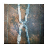 Linked Carabiners Art Print Tegeltje (Voorkant)