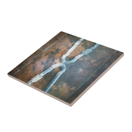 Linked Carabiners Art Print Tegeltje (Zijkant)