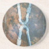 Linked Carabiners Art Print Zandsteen Onderzetter (Voorkant)