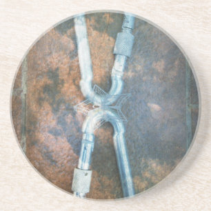 Linked Carabiners Art Print Zandsteen Onderzetter