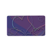 Linked Hearts Address Label (Voorkant)