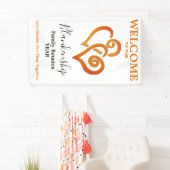 Linked Hearts Familiereünie Verticaal gepersonalis Spandoek (Insitu)