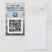 linked in qr-code visitekaartje (Voorkant / Achterkant)