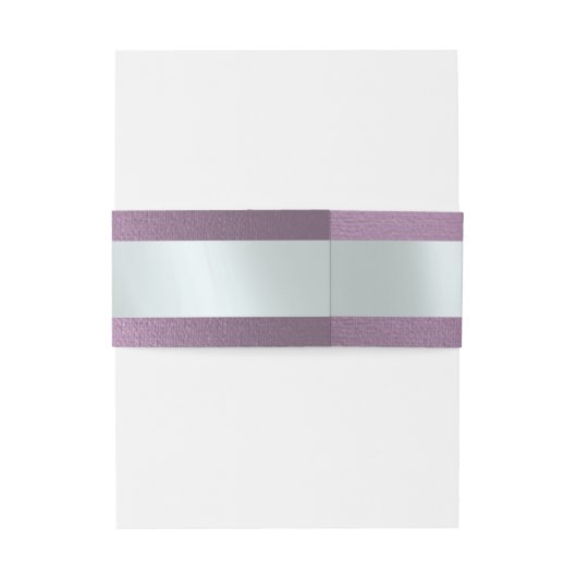 Linked Leaf Monogram - Lavendel Uitnodigingen Wikkel (Achterkant Voorbeeld)