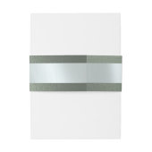 Linked Leaf Monogram - Sage Uitnodigingen Wikkel (Achterkant Voorbeeld)