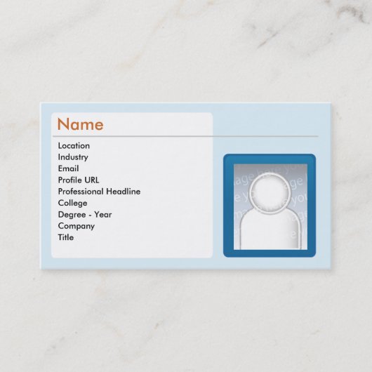 LinkedIn - Business Visitekaartje (Voorkant)