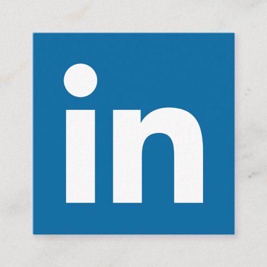 LinkedIn logo Social Media Modern Trendy Business Contactkaartje (Voorkant)