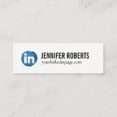 Linkedin netwerkkaart mini visitekaartje (Voorkant)
