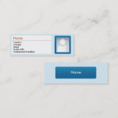 LinkedIn - Skinny Mini Visitekaartje (Voorkant / Achterkant)