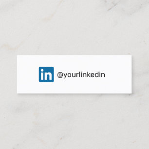 LinkedIn social media moderne trendy marketing Contactkaartje