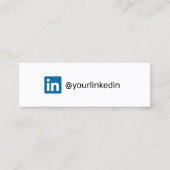 LinkedIn social media moderne trendy marketing Contactkaartje (Voorkant)
