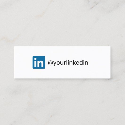 LinkedIn social media moderne trendy marketing Contactkaartje (Voorkant)