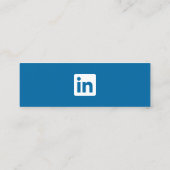 LinkedIn social media moderne trendy marketing Contactkaartje (Achterkant)