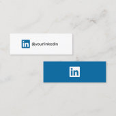 LinkedIn social media moderne trendy marketing Contactkaartje (Voorkant / Achterkant)