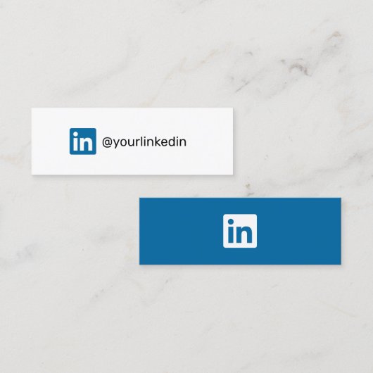 LinkedIn social media moderne trendy marketing Contactkaartje (Voorkant / Achterkant)
