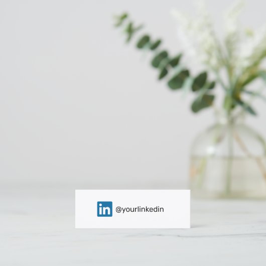 LinkedIn social media moderne trendy marketing Contactkaartje (Staand voorkant)