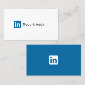 LinkedIn social media moderne trendy marketing Contactkaartje (Voorkant / Achterkant)