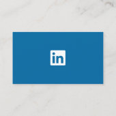 LinkedIn social media moderne trendy marketing Contactkaartje (Achterkant)