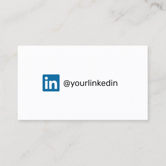 LinkedIn social media moderne trendy marketing Contactkaartje (Voorkant)