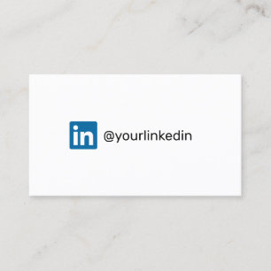 LinkedIn sociale media moderne trendmarketing Contactkaartje