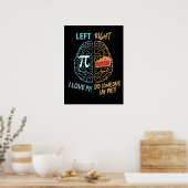 Linker Brain rechter Brain Funny Pi Poster (Keuken)