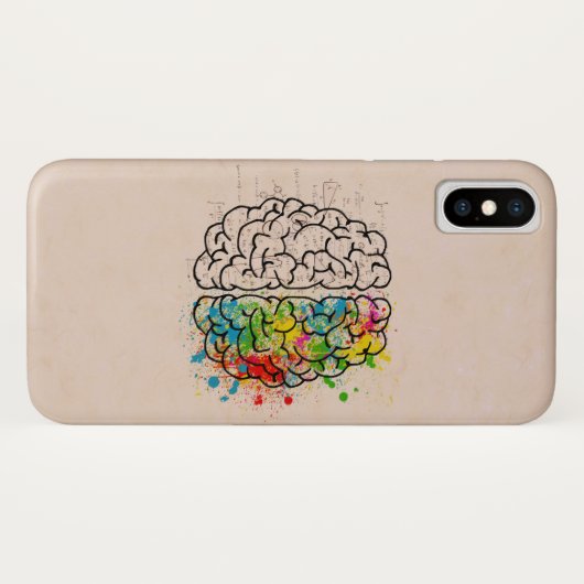 Linker- en rechterhersenhelft Case-Mate iPhone case (Achterkant (horizontaal))