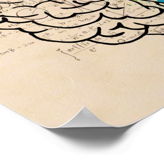 Linker- en rechterhersenhelft poster (Hoek)