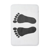 Linker- en rechtervoetafdrukken badmat (Voorkant Verticaal)