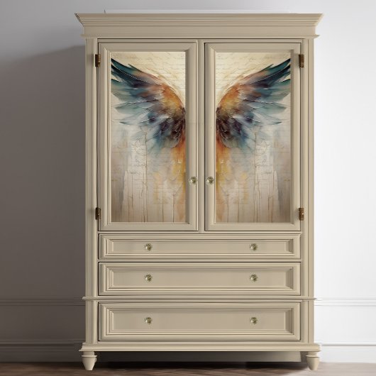 LINKER ENGEL VLEUGEL ETHERISCH Abstract impression Tissuepapier