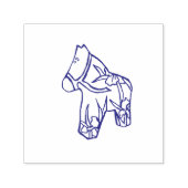 linker Facing Iris Horse Self Inking Stamp Zelfinktende Stempel (Design)