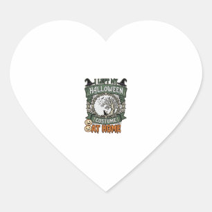 Linker Halloween Kostuum Thuis Boom Kat Pompoenen_ Hart Sticker