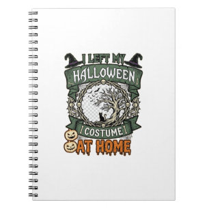 Linker Halloween Kostuum Thuis Boom Kat Pompoenen_ Notitieboek
