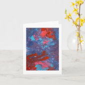 Linker Handen acryl schilderij Kaart (Gele Bloem)