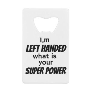 Linker Hander's Creditkaart Flessenopener