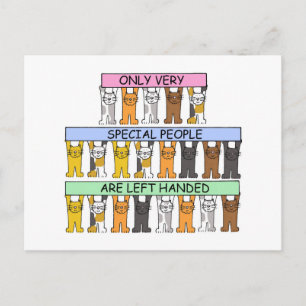 Linker Handers Day August 13 Cartoon Katten Briefkaart