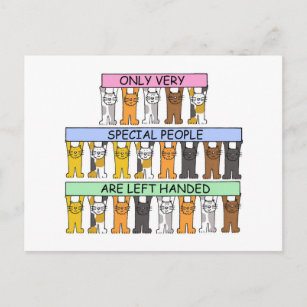 Linker Handers Day August 13 Cartoon Katten Briefkaart