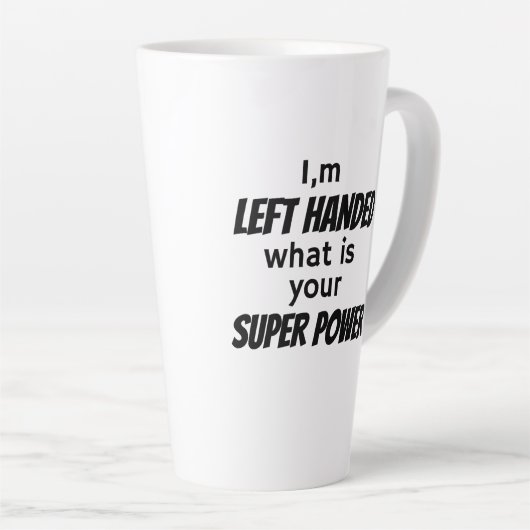 Linker Hander's Latte Mok (Rechterhoek)