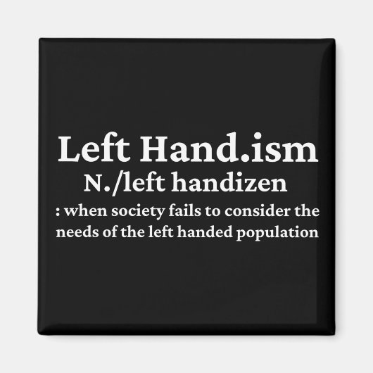 Linker Hander's Magneet (Voorkant)