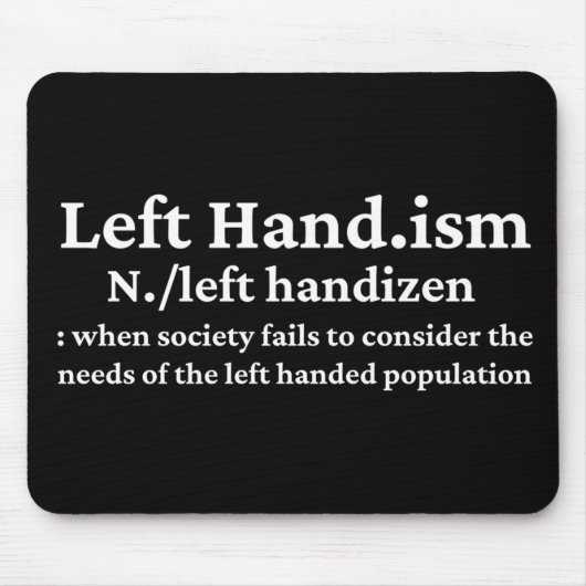 Linker Hander's Muismat (Voorkant)